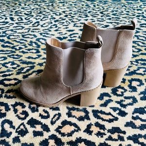 Brand New Beige Booties Size 9.5.